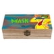 thumbnail image 1 of Las Aventuras de la Máscara Caja Organizadora de Madera Rústica - Caja Decorativa Multifuncional para Escritorio, Hogar, Oficina, Joyas y Manualidades, 1 of 6