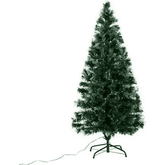Arboles Navidad Con Luz Led Fibra Óptica 210cm Con Estrella Verde