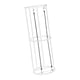 thumbnail image 4 of Estante Vertical columnar para pelotas de baloncesto, estante de almacenamiento para baloncesto, soporte metálico para balón de fútbol para habitación Blanco 2 Capas, 4 of 5