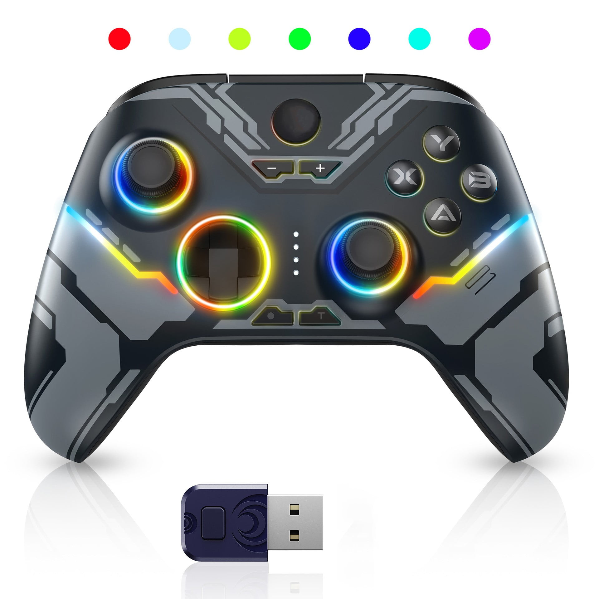 Controlador Inalámbrico Aaronmei Rgb Negro