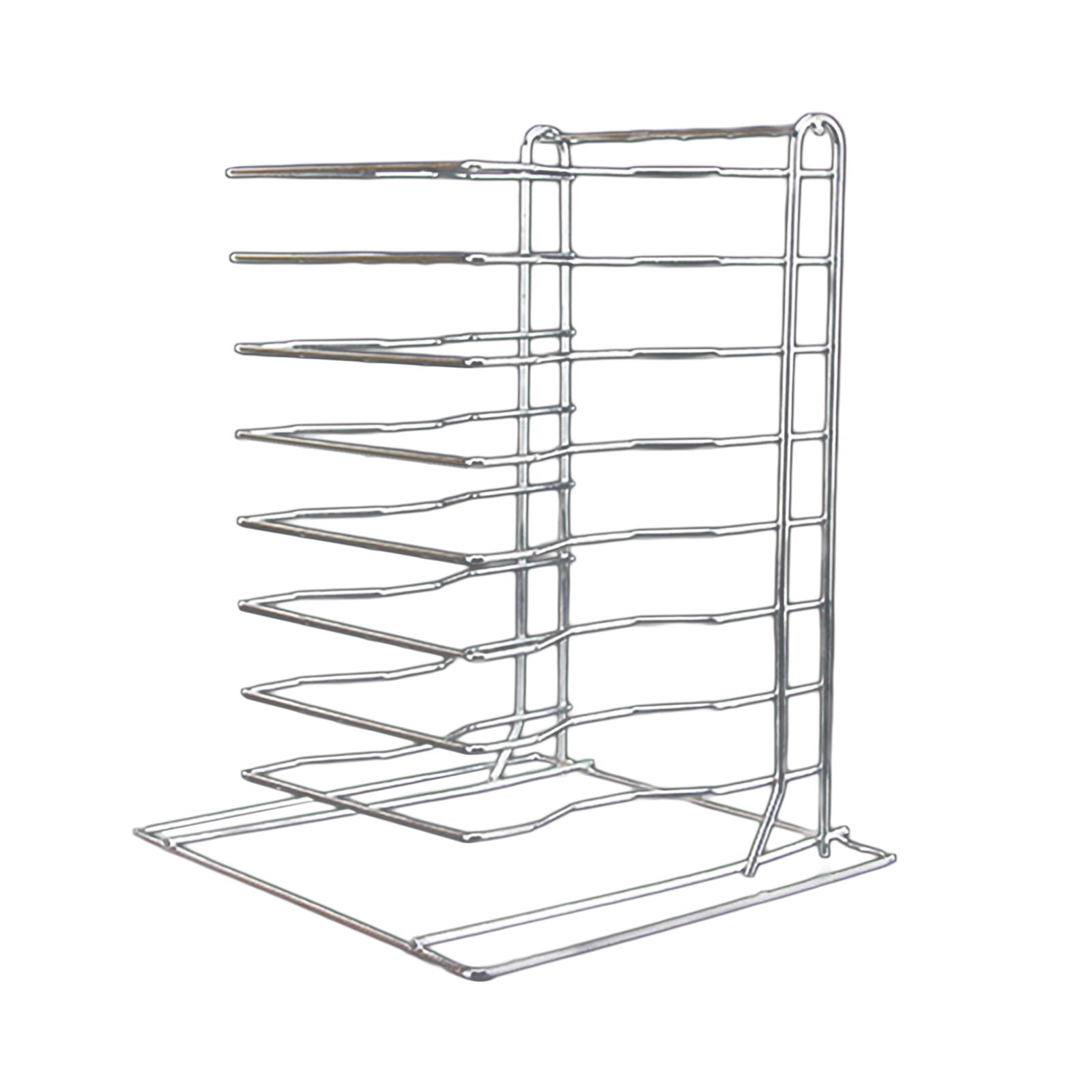 Magideal - Estante Para Bandeja De Pizza, Estante De Refrigeración Para Hornear, Estante De Almacenamiento, Soporte De Exhibición Portátil, Bandeja Para Hornear, 8 Capas