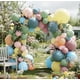 thumbnail image 1 of Kit de arco de globos feilebalon rosa, azul y verde con flores, 1 of 7