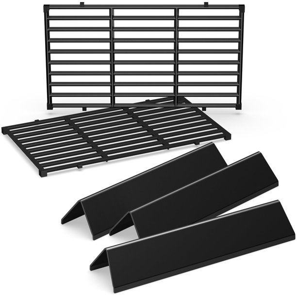 Repuestos para parrilla QuliMetal: barras aromatizadoras de 39 cm y rejillas de 44 cm