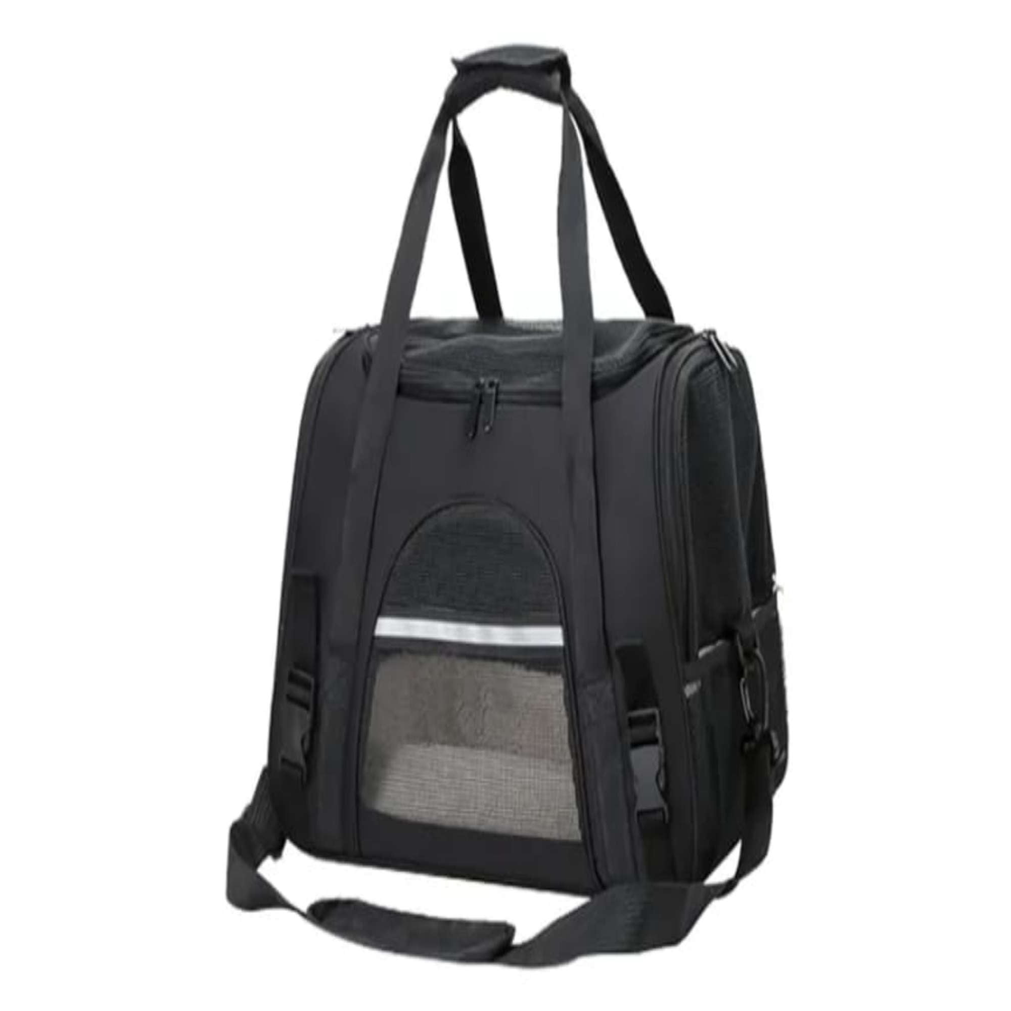 Todo Para El Hogar - Mochila Para Mascota Perro Y Gato Transportador Respirable (negro)