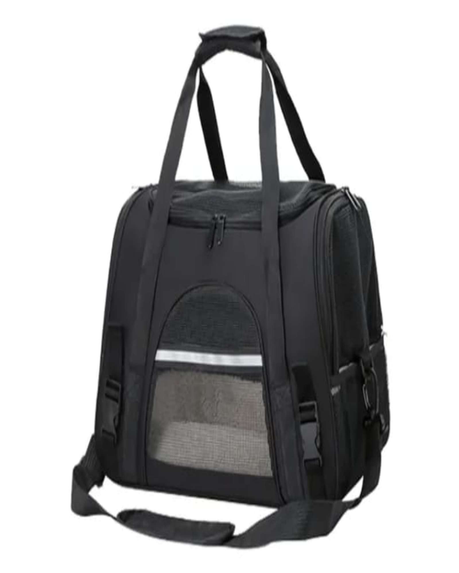 Todo Para El Hogar - Mochila Para Mascota Perro Y Gato Transportador Respirable (Negro)