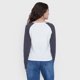 thumbnail image 2 of Polera Niña Teen Manga Larga Raglan Blanco Corona, 2 of 5