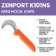 thumbnail image 4 of Cuchillo Zenport K101NS de hoja naranja de 6 cm, 4 of 6