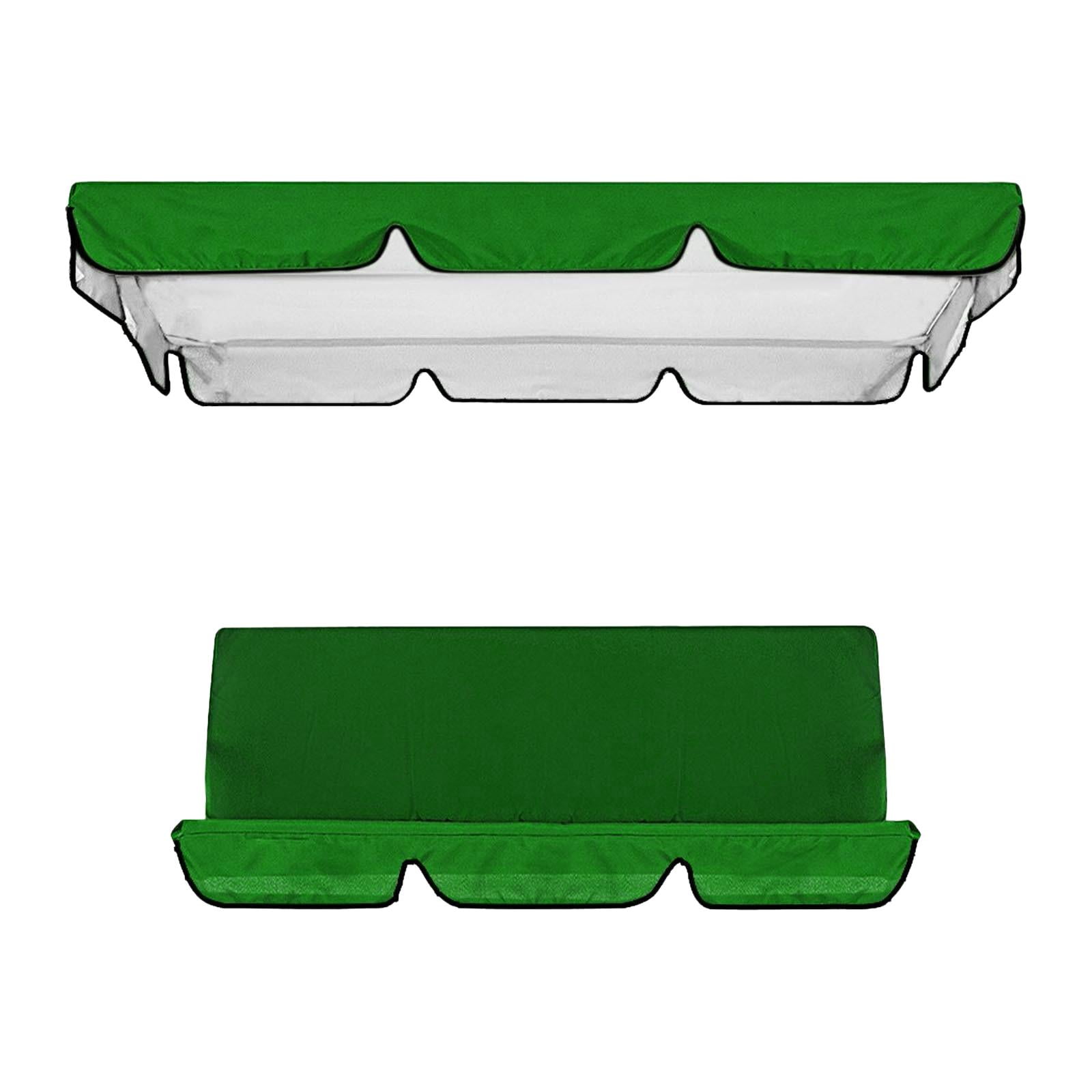 Ioensy - Toldo Para Columpio De Patio, Cubierta Superior Duradera Para Asiento De Porche Al Aire Libre, Color Verde Oscuro