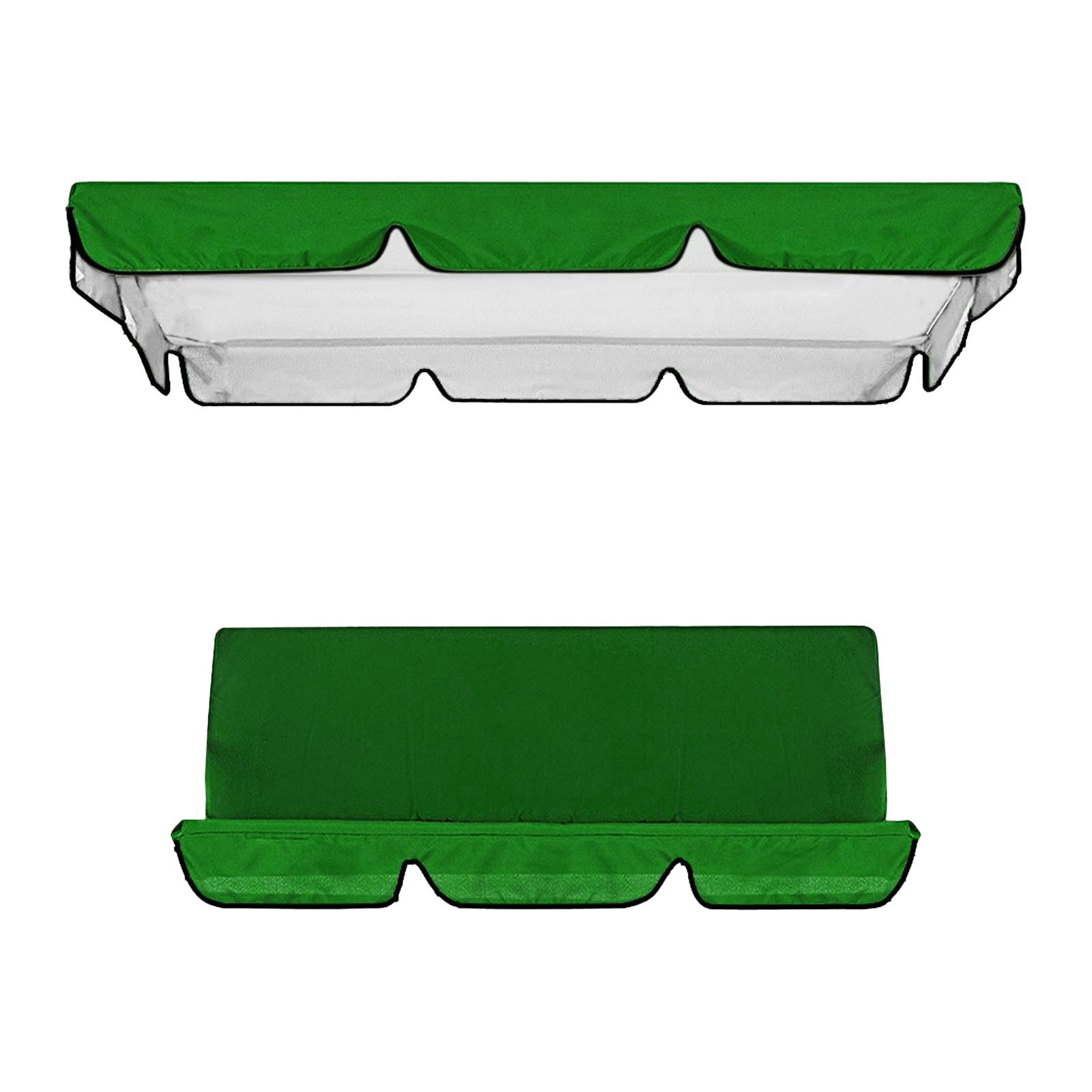 Ioensy - Toldo Para Columpio De Patio, Cubierta Superior Duradera Para Asiento De Porche Al Aire Libre, Color Verde Oscuro