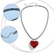 thumbnail image 3 of Gargantilla con colgante de corazón grande: collar de cristal grueso con forma de corazón hinchado para mujer, joyería Y2K, regalo para adolescentes., 3 of 6