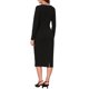 thumbnail image 3 of INSPIRE CHIC Vestidos de Trabajo para Mujeres 2026 Vestido Cruzado Ajustado de Manga Larga para Iglesia Oficina de Negocios Vestido de Tubo Midi L Negro, 3 of 6