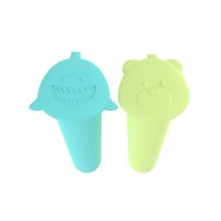 Melii - Pack De 2 Moldes De Silicona Para Helado Push Up Tiburón - Oso