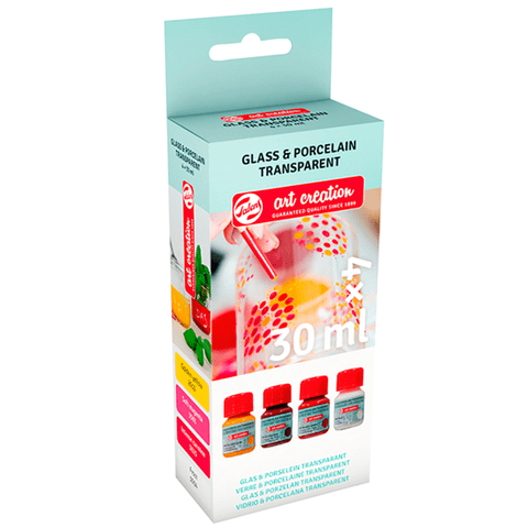 Pintura Porcelana Y Vidrio Transparente Art Creation