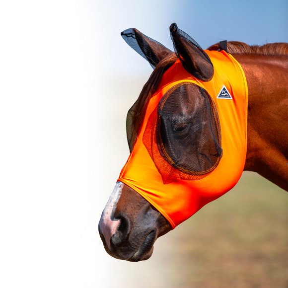 Máscara antimoscas Comfort-Fit naranja para Warmblood de Professional's Choice