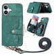 thumbnail image 1 of Funda Tipo Cartera con Correa Cruzada para iPhone 16 Plus Protección Contra Golpes Verde, 1 of 6