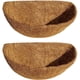 thumbnail image 1 of Xiao Hua Revestimiento de Cáscara de Coco Semicircular de Reemplazo de Fibra de Coco de 2 Piezas, Adecuado para Colgar Cestas de Plantas, Forros de Macetas de Flores de Jardín y Vegetales, 15.94 X, 1 of 4