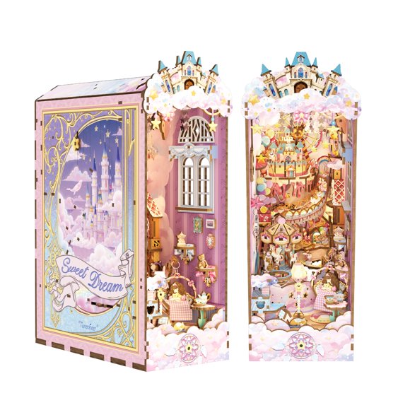 Kit de Rinconcito de Libros DIY Tonecheer Sweet Dream con Luz LED