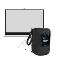 Proyector Portátil Nova 9000Lm + Telón Manual 100"" Levo