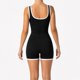thumbnail image 2 of Enterito Deportivo Mujer Corto Spandex Elástico Tallas S-M-L Negro, 2 of 8