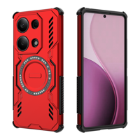 Funda Foxdock Para Xiaomi Redmi Note 13 Pro 4G , Magnética, Resistente A Golpes, Con Soporte, Unisex, Carga Inalámbrica