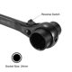 thumbnail image 3 of Uxcell 19 x 24mm Llave de Trinquete de Andamio de 12 Puntos Llave de Vaso de Trinquete (Negro), 3 of 5