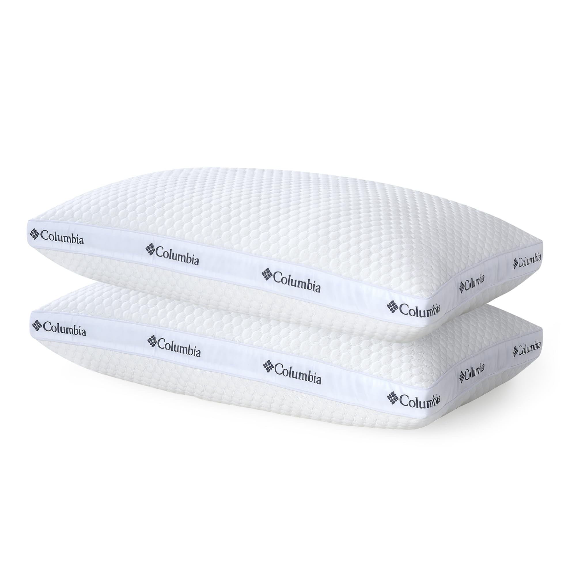 Paquete De 2 Camas Laterales Pillow Columbia Comfort Ice Fiber