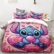 thumbnail image 1 of Duvet Cover Cute Stitch Children's Adult Bedding Set One Duvet Cover Two Pillowcases Single Double Bed Size No Padding Inside, 1 of 5