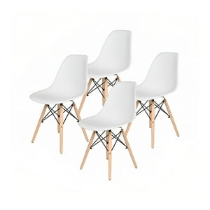 Klik Muebles - Pack De 4 Sillas Eames Blancas