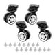thumbnail image 1 of Equipaje Maleta Ruedas Maleta de viaje Ruedas Izquierda y derecha Rotación de 360 grados Ruedas giratorias de doble fila para portador Maleta de viaje , 4 piezas sin freno, 1 of 5