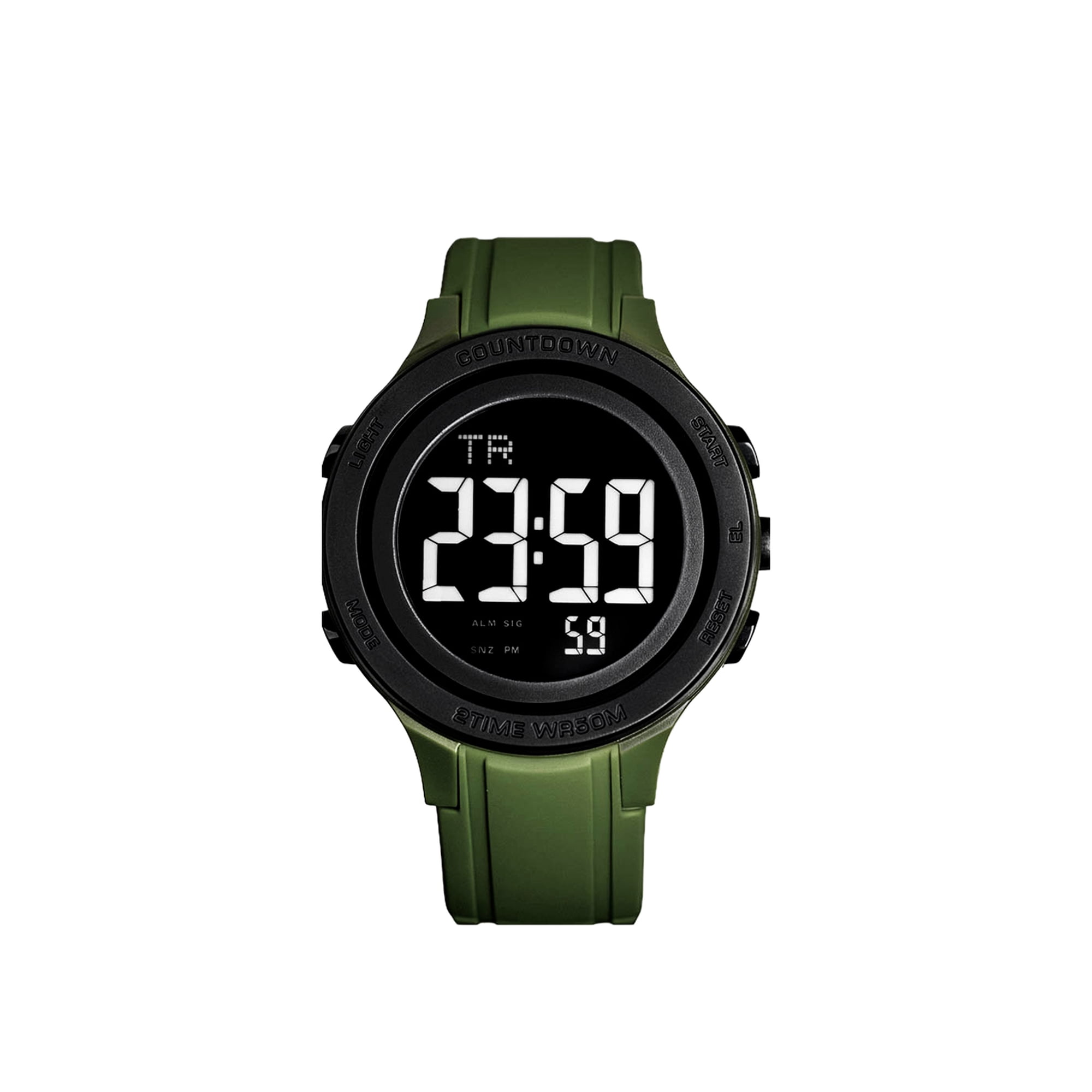 Kiros - Reloj Digital Verde 2026 Deportivo Resistente Al Agua