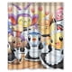 thumbnail image 1 of Cortina de ducha de Pokémon Anime, juego de cortina de baño con ganchos, tamaño 60 x 72 pulgadas, 1 of 3