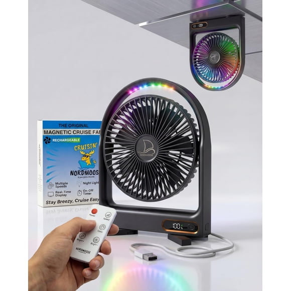 Ventilador de crucero Nordmoose Magnetic Cruise con control remoto