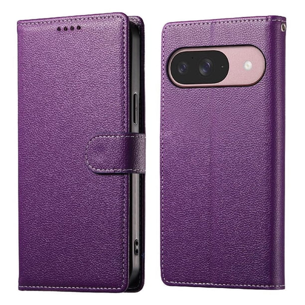 Funda para FOXDOCK Google Pixel 9– Cuero Premium, 3 ranuras para tarjetas, Protección contra impactos