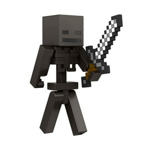 Figura De Acción Mattel Minecraft Vanilla Wither Skeleton