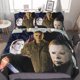 thumbnail image 1 of Michael Myers Halloween 3 Pcs Bed Sheets Set Breathable Duvet Cover with 2 Pillow Sham Soft All Seasons Bedding Set hn44, 1 of 3