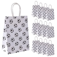 Bolsas De Papel Para Fiesta Temática De Fútbol Aiex, 16 Unidades, 21X15X8 Cm