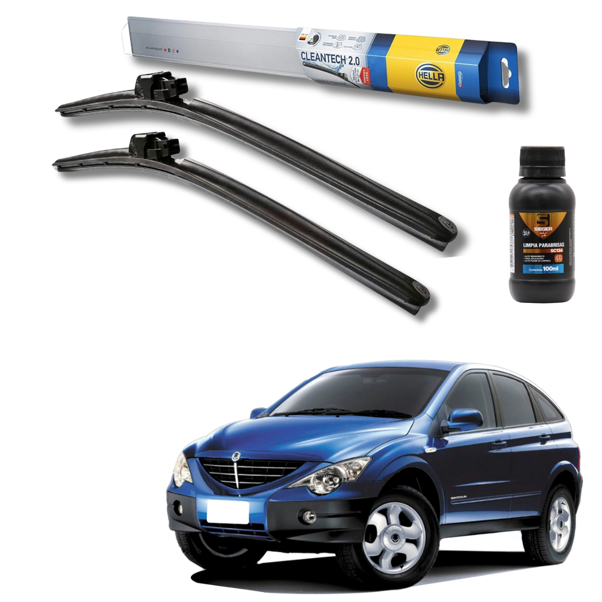 Plumillas Hella Cleantech Para Ssangyong Actyon 2006-2011