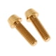 thumbnail image 4 of 2x M6 Titanio Ti Tornillo Carenado Perno Taper Cabeza Hexagonal Cónica Dorada M6x16mm, 4 of 5
