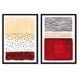 thumbnail image 1 of Set de Cuadros Abstracto Rubí con Marco Negro, 1 of 1