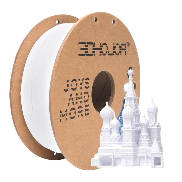 Filamento para impresora 3D 3DHojor PLA Pro, 1,75 mm, blanco, 1 kg