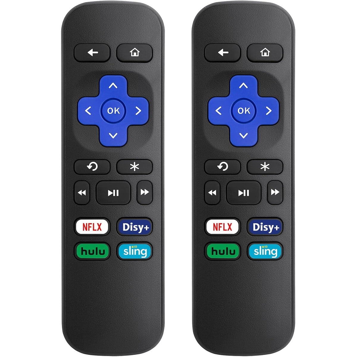 Genérico - Control Remoto 2 Pack Para Roku Express Ir 4 Atajos