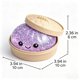 thumbnail image 2 of Juguete Squishy XWB con brillo, dumpling suave de TPR, color morado, 2 of 8