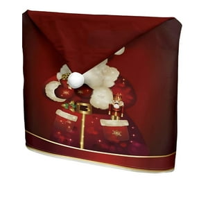 Genérica - Pack 6 Fundas De Respaldo De Sillas Navidad Con Pompón 25N6