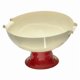 thumbnail image 4 of Frutero Con Pedestal, Bandeja Decorativa De Almacenamiento Para Fiestas, Inauguración De La Casa, Regalo Para El Hogar, Rojo Y Blanco, 4 of 5