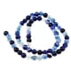 thumbnail image 1 of cuentas de ágata natural azul oscuro a rayas cuentas sueltas a granel joyas crujidos 6 mm, 1 of 5