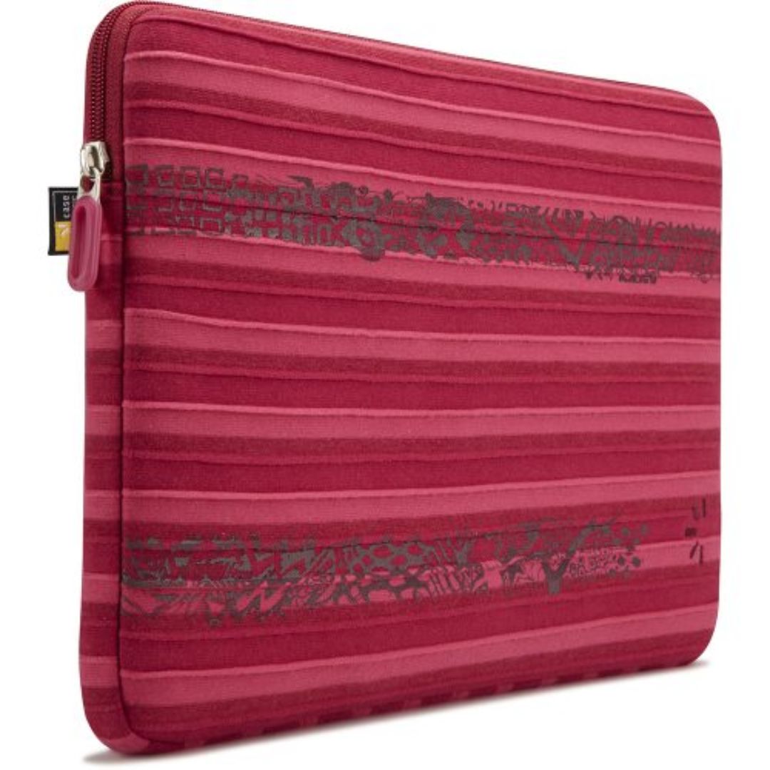 Case Logic - Funda Rayas Notebook 13"" Rosada