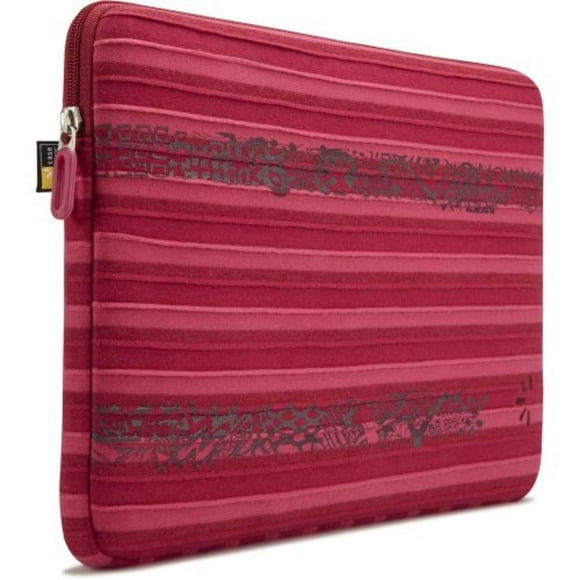 Funda rayas notebook 13" rosada