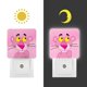 thumbnail image 3 of El Show de la Pantera Rosa Luz nocturna LED con sensor de anochecer a amanecer para dormitorio, baño, pasillo, escaleras - Lámpara LED nocturna de enchufe, 0.5W - 1 pieza, 3 of 6
