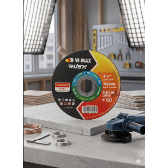 Disco De Corte Acero Inoxidable 4 1/2x1.0 Mm W-max 25 Unids.
