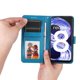thumbnail image 5 of Funda tipo cartera FOXDOCK para Realme 8 4G , diseño girasol en relieve, cuero PU, cierre magnético, soporte y tarjetero, 5 of 5